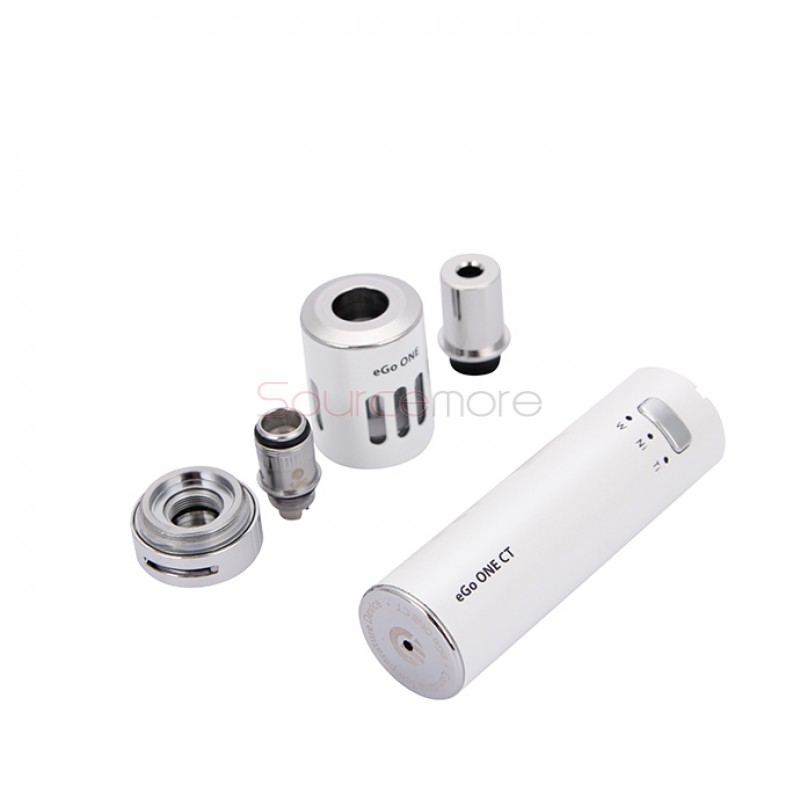 Joyetech eGo ONE CT Starter Kit 1100mah/1.8ml Standard Vesion CT/CW Mode Kit with US Plug-White