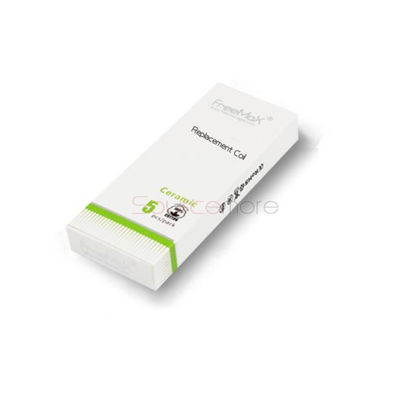 Freemax FGCC Ceramic Replacement Coil Head Food Grade Ceramic Coil with Long Life Cycle 5pcs-0.3ohm(20W-160W)