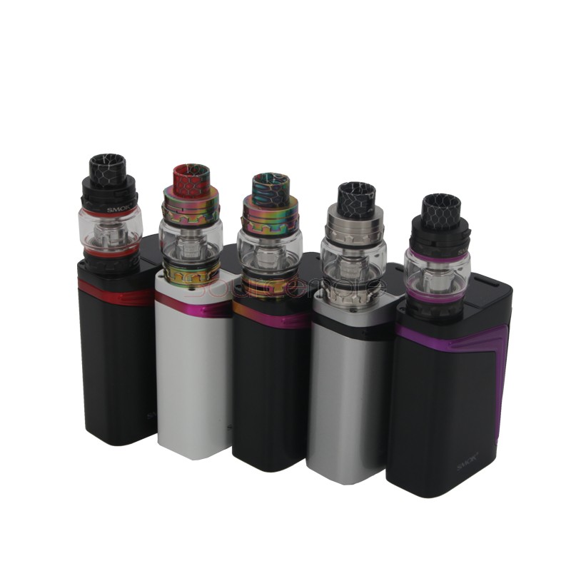 Smok V-FIN Kit with 160W V-FIN Box Mod and 6.0ml TFV12 Big Baby-White and 7-Color