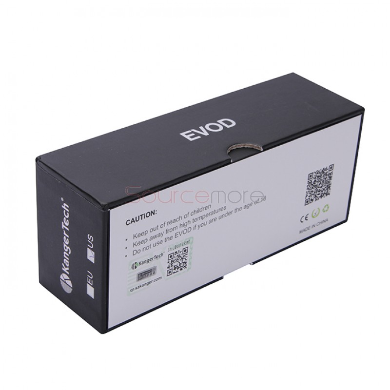 Kanger EVOD Starter Kit with 1.8ml Atomizer and 650mah Battery - Black US Plug