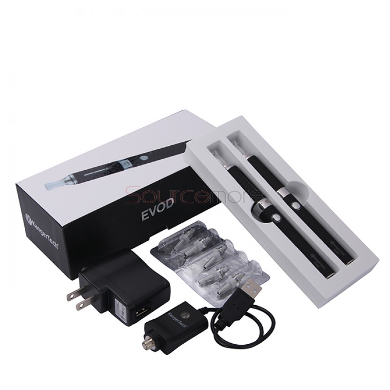 Kanger EVOD Starter Kit with 1.8ml Atomizer and 650mah Battery - Black US Plug