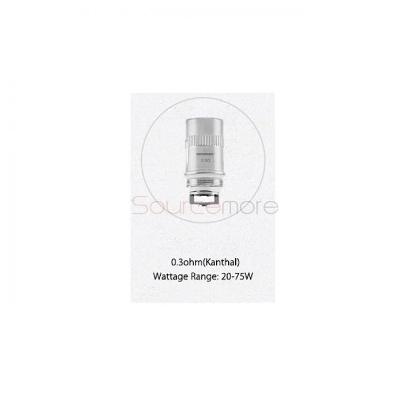 Wismec Replacement Coil Head for Amor Plus Kanthal Coil 5pcs-0.3ohm