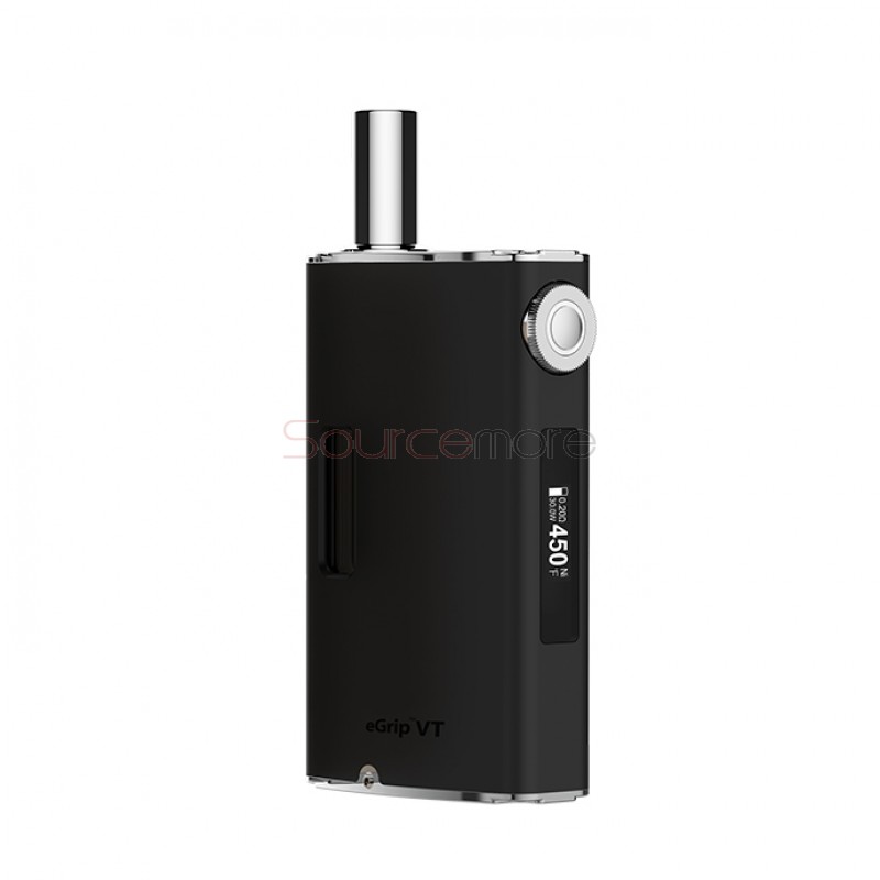 Joyetech eGrip OLED VT Starter Kit VT-Ni/VT-Ti/VW Mode 1500mah /3.6ml All-in-one Starter Kit with US Plug-Black