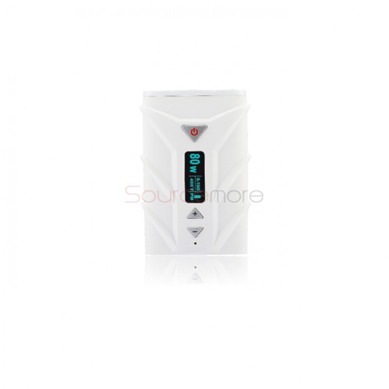Ephro Ehpro SPD A8 80W TC Box Mod 4000mah Built-in Battery TC(NI/Ti)/PC/VC  Modes Upgradeable Firmware - White