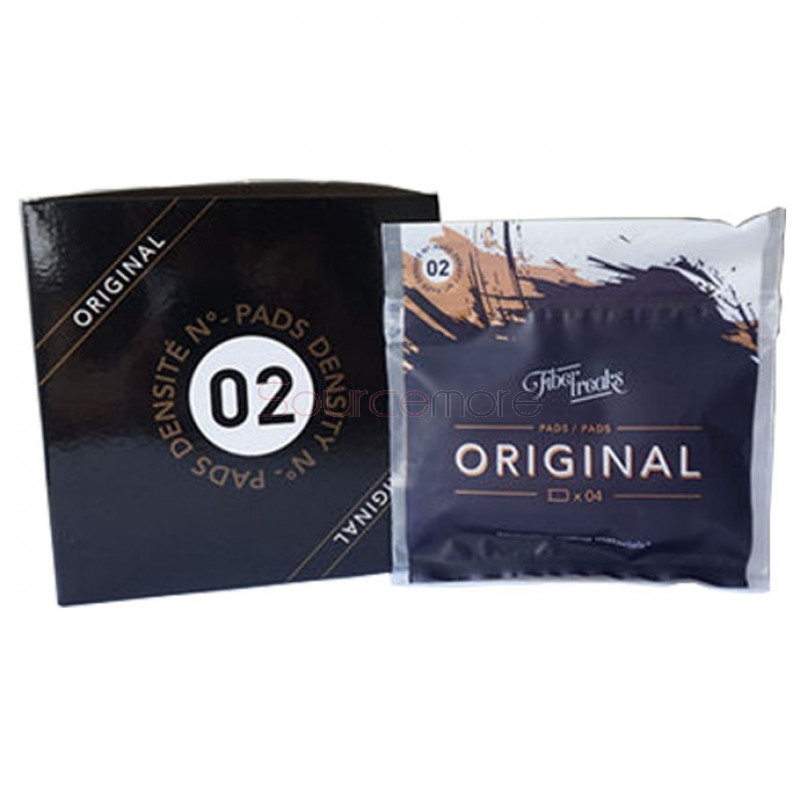 Fiber Freaks Original Pads Density  N° 2 Lyocel Cellulose Wick Dense Cotton Wick for Rebuilding 1pack(4 pads)