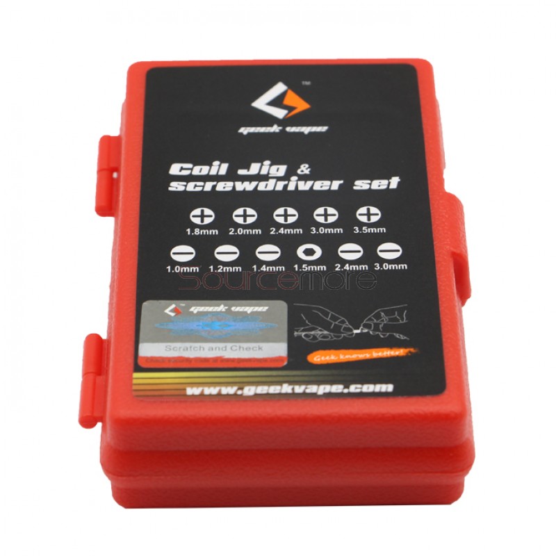 Geek Vape Coil Jig and Screwdriver Set with 11 Different Size Screwdriver 