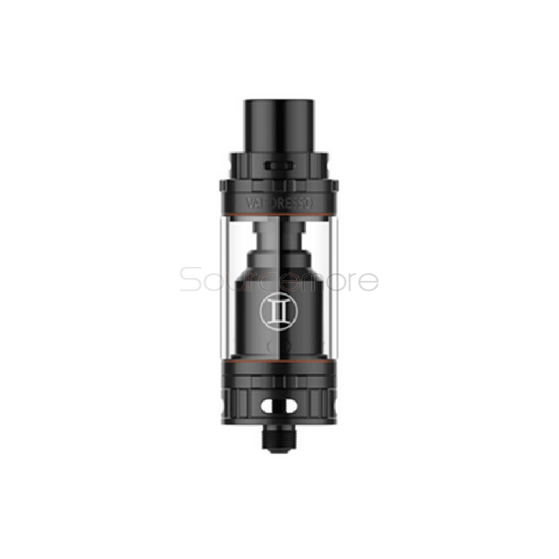 Vaporesso Gemini RTA Atomizer 3.5ml Liquid Capacity 22mm Diameter Velocity Style Dual Post Deck Top Filling Tank -Black(RTA Version)