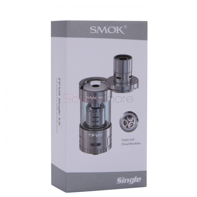 SMOK TFV4 Atomizer Sub Ohm Tank 5.0ml Simple Packing-Black