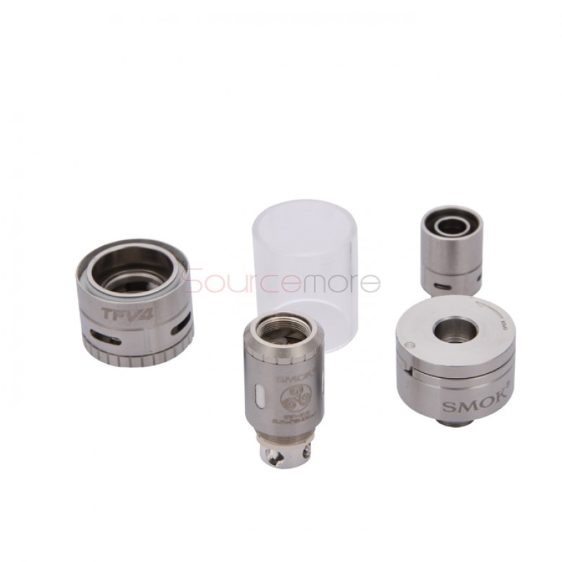 SMOK TFV4 Atomizer Sub Ohm Tank Full Kit 5ml-Silver