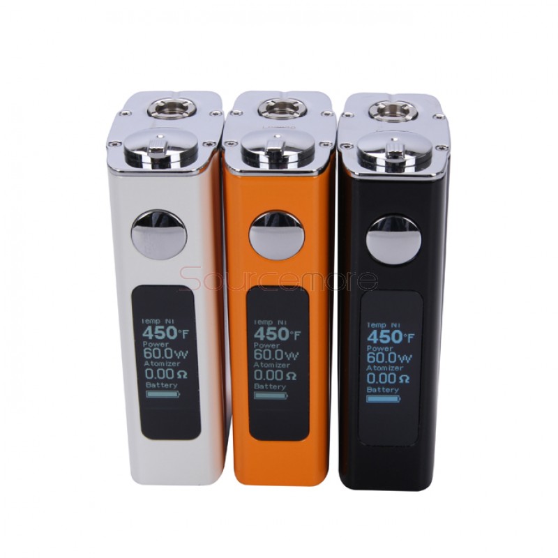 Joyetech eVic-VT 60W Temperature Control 5000mAh Box Mod with OLED Screen - Racing yellow