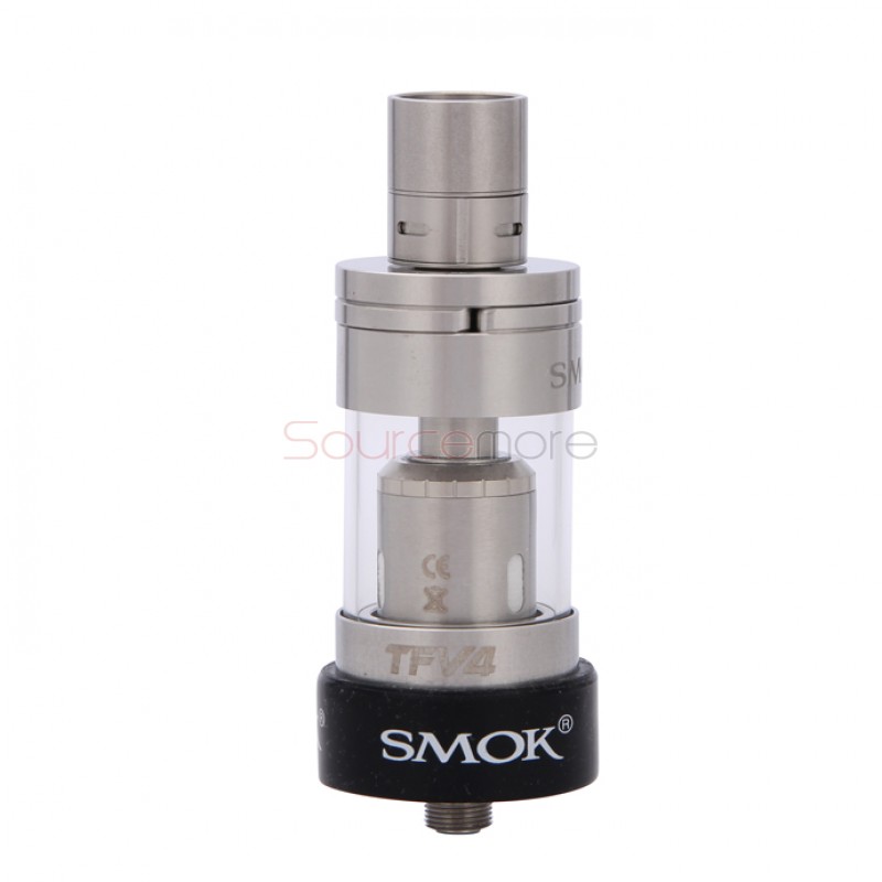 SMOK TFV4 Atomizer Sub Ohm Tank Simple Packing with 510/eGo Thread 5ml-Silver