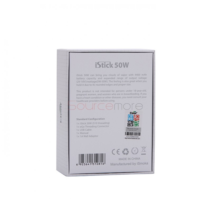 Eleaf iStick 50W Mod Box Kit US Plug- Black