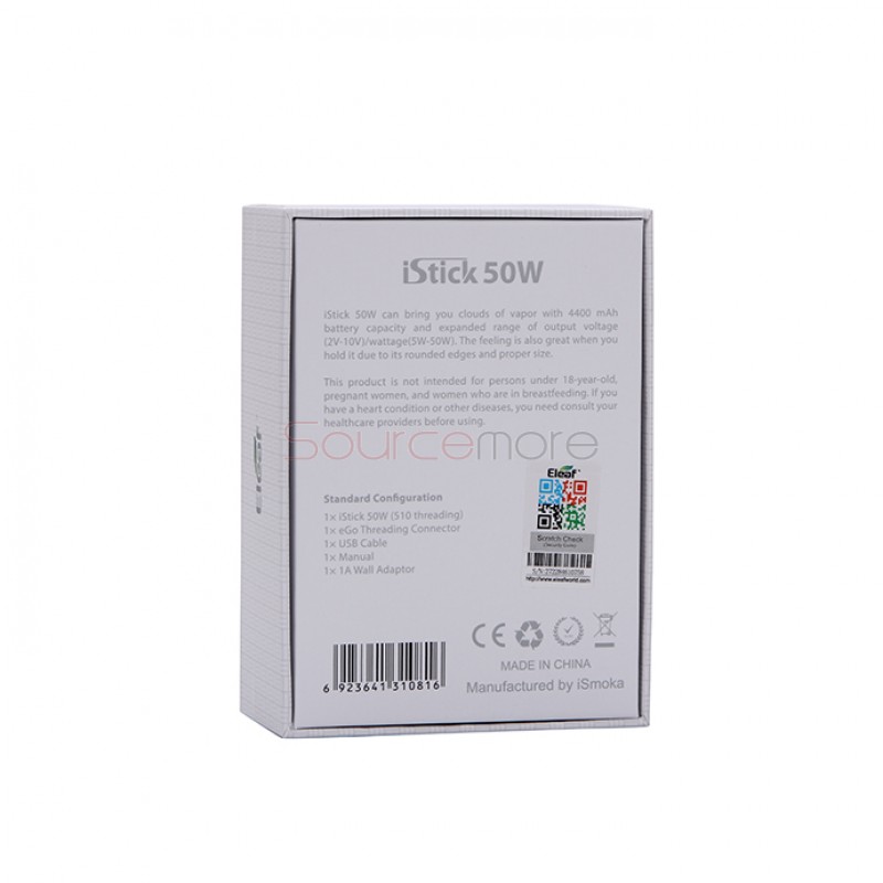 Eleaf iStick 50W Mod Kit  EU Plug- Red