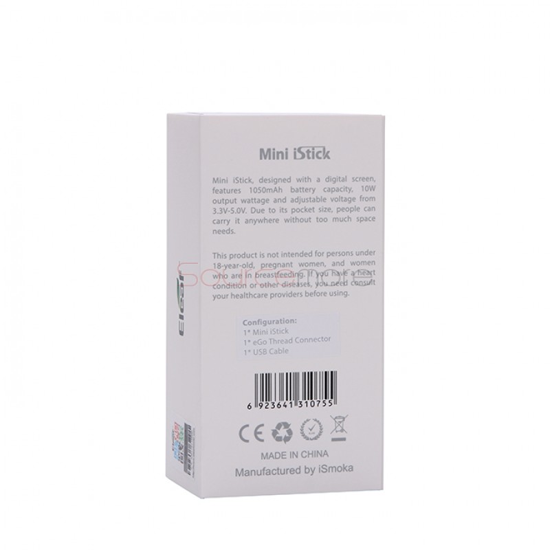 Eleaf  Mini iStick Box Kit 1050mah Battery- Silver