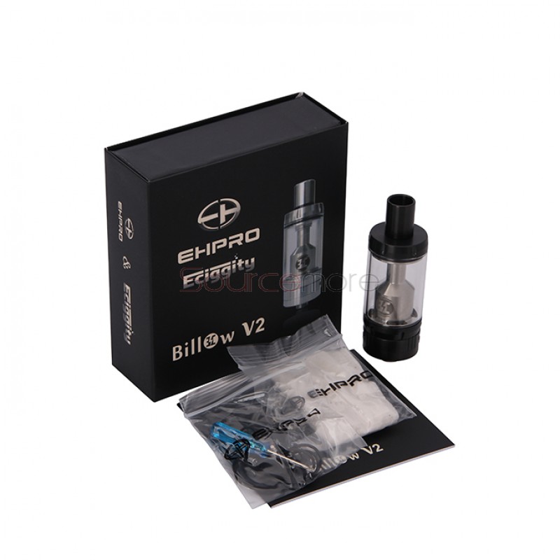 Billow V2 Nano 3.2ml Rebuildable Tank Atomizer by Ehpro & Eciggity-Black