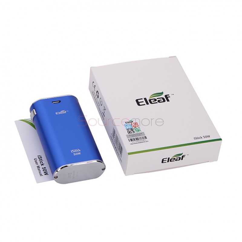 Eleaf   iStick 50W VV/VW Mod Simple Pack 4400mah Battery- Blue