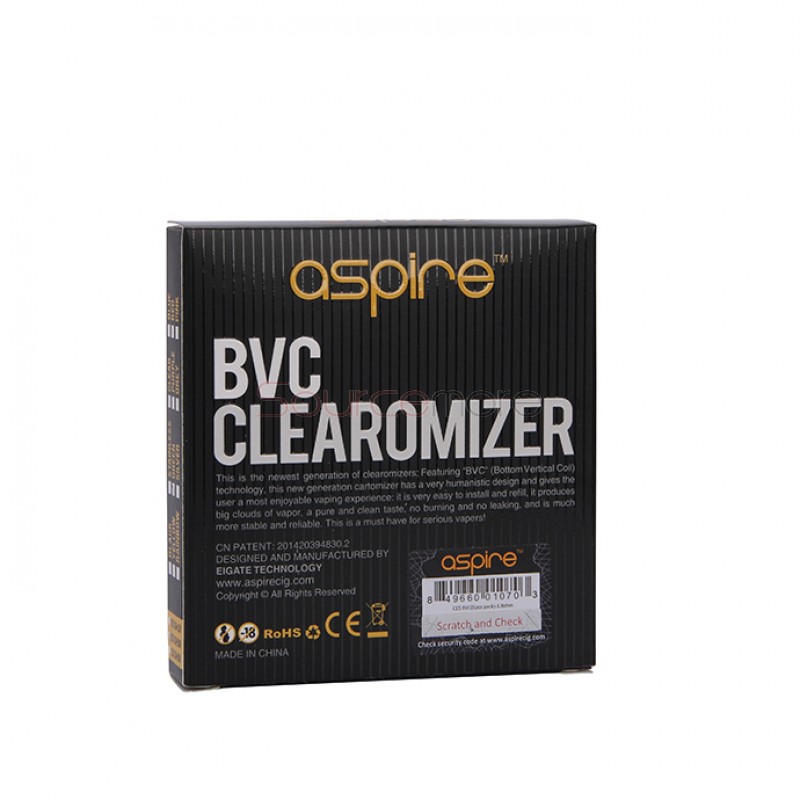 Aspire CE5 BVC Clearomizer 5pcs - Green