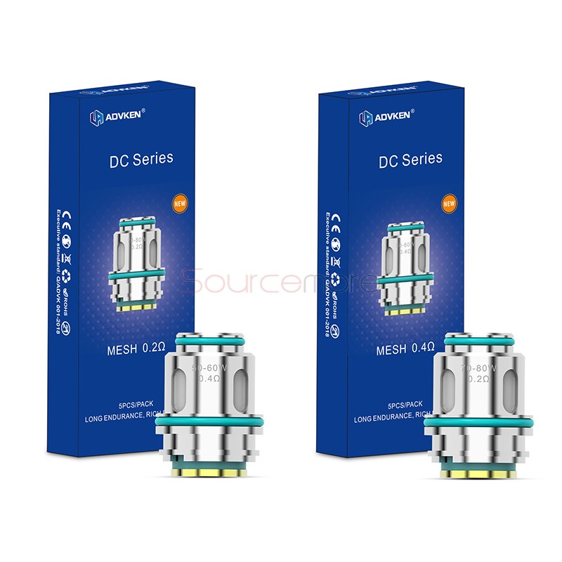 Advken DC Series Coil 0.2ohm 5pcs
