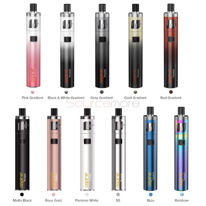 Aspire PockeX Aio E-Zigarette Starter Set mit 1500 mAh - Anfänger Dampfe