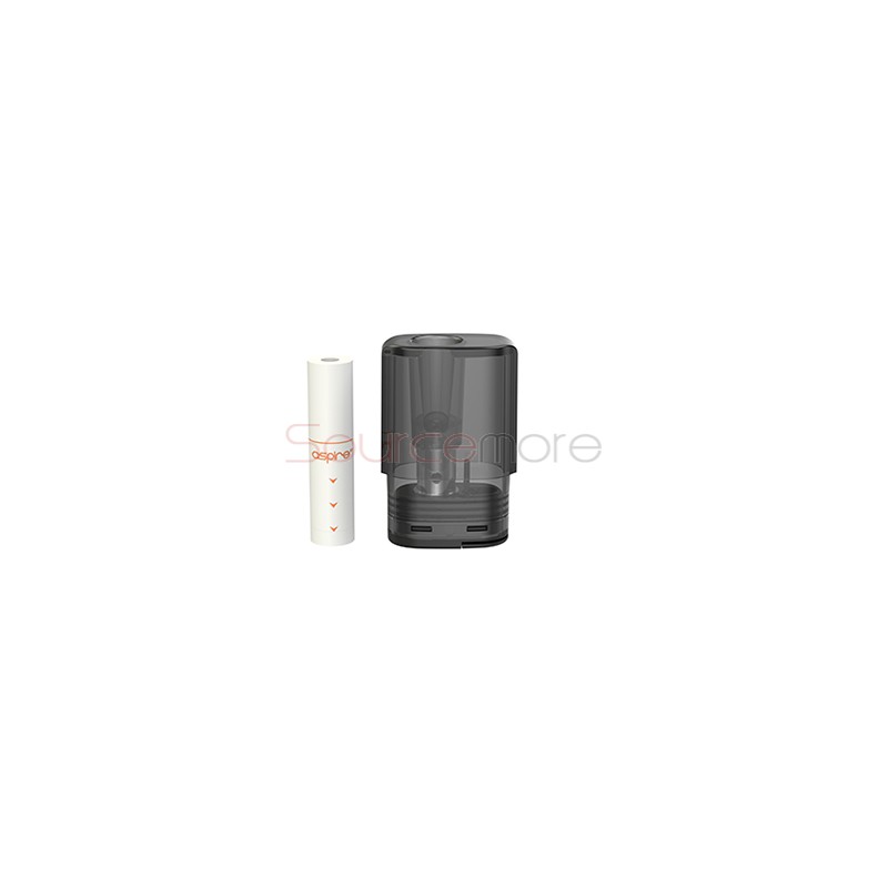 Aspire Vilter Pod Cartridge With Paper Filter Drip Tip 2pcs