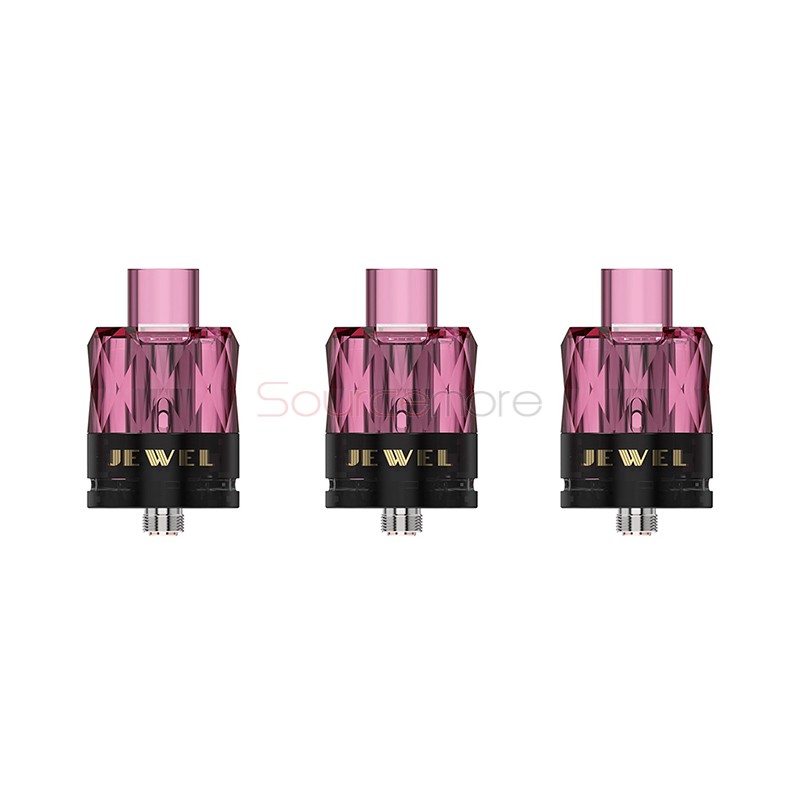 Augvape Jewel Disposable Mesh Subohm Tank 3pcs - Red