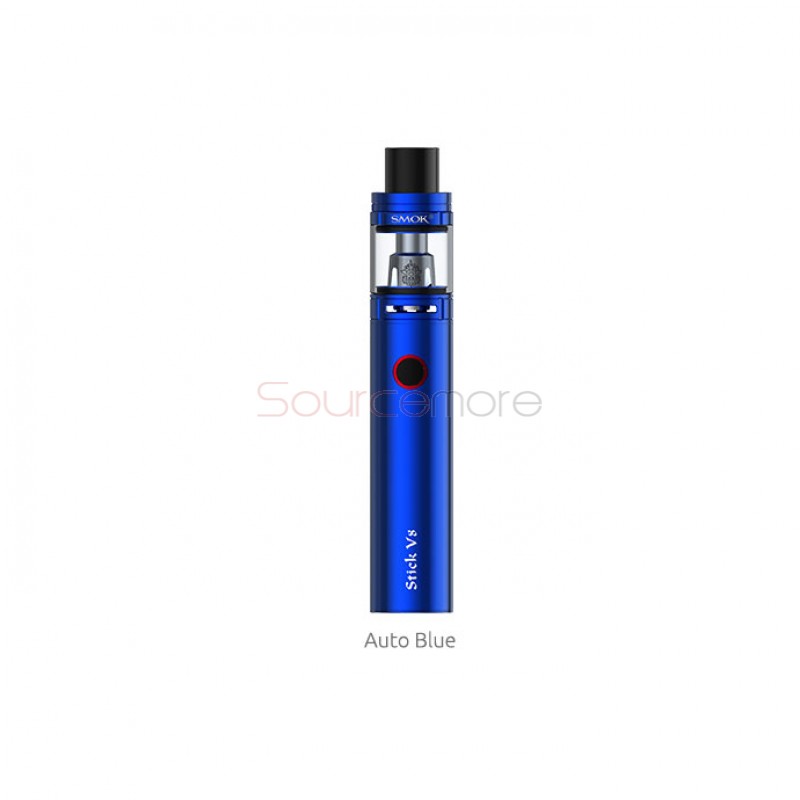 Smok Stick V8 Pen Style Starter Kit With 3000mah And 5ml Capacity Auto Blue