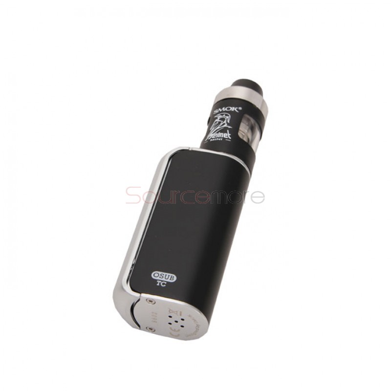 Smok OSUB 40W Kit 2ml 22mm Helmet Mini Tank with 1350mah TC OSUB Mod- Black Silver