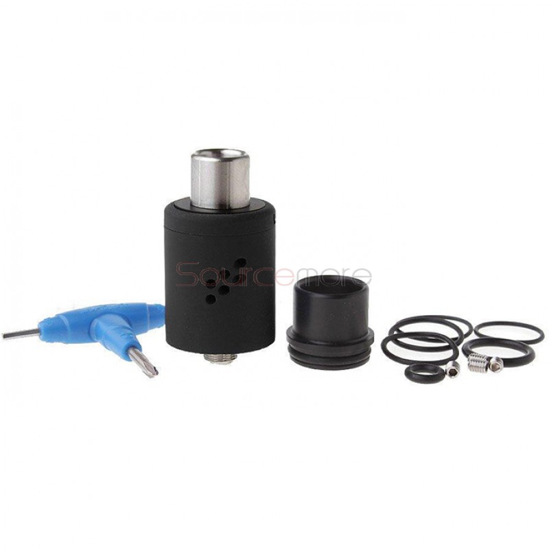 Wotofo Lush RDA Atomizer - Black + Pink Spot