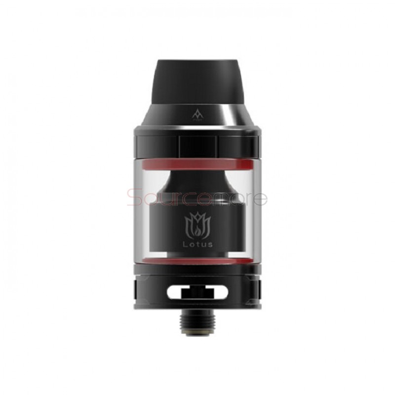 Hugsvape Lotus RTA Rebuildable Tank Atomizer - Black