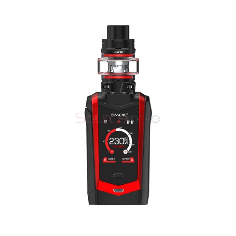 Smok Species 230W Kit with TFV8 Baby V2 Tank - Black Red