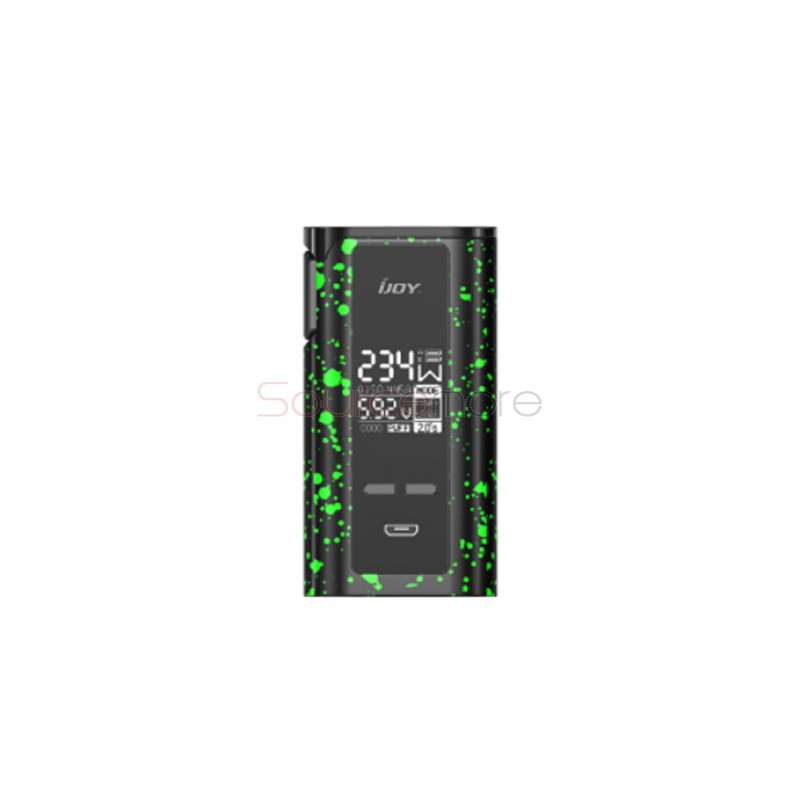 IJOY Captain PD270 234W New Box Mod 6000mAh - Black with green spray