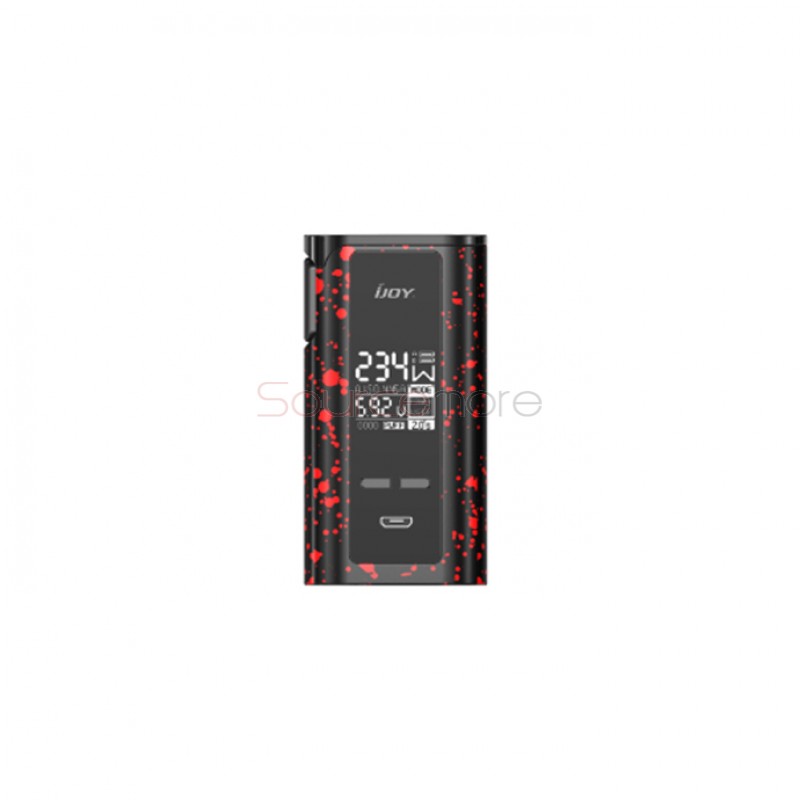 IJOY Captain PD270 234W New Box Mod 6000mAh - Black with red spray