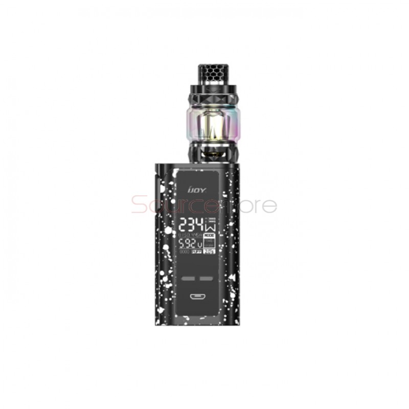 IJOY Captain PD270 234W New Kit with Diamond Tank 6000mAh - Black with white spray