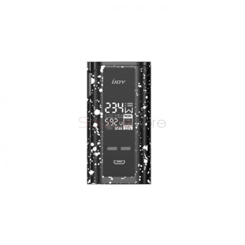 IJOY Captain PD270 234W New Box Mod 6000mAh - Black with white spray