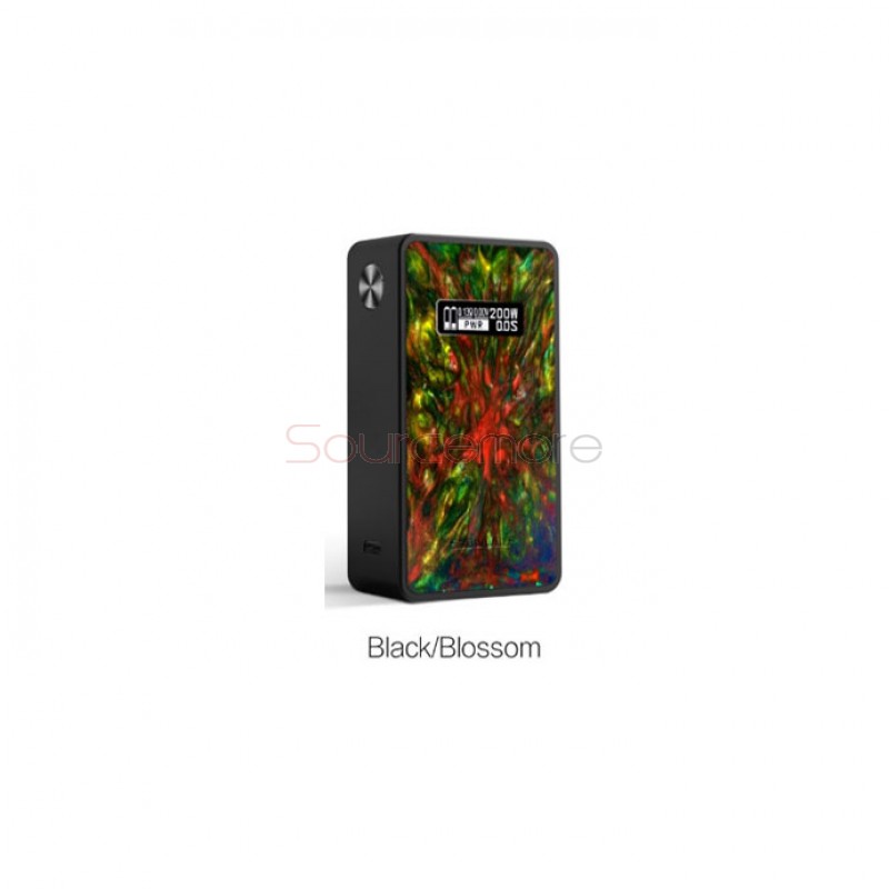 Sigelei Snowwolf 200W R Mod Powered by Dual 18650 Cells-Black/Blossom