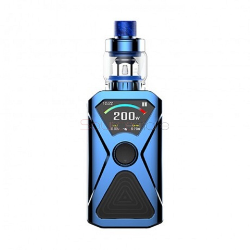 Kanger XLUM 200W Starter Kit Powered by Dual 18650 Cells - Blue