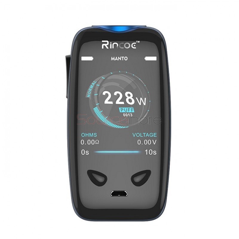 Rincoe Manto 228W TC Box Mod - Blue