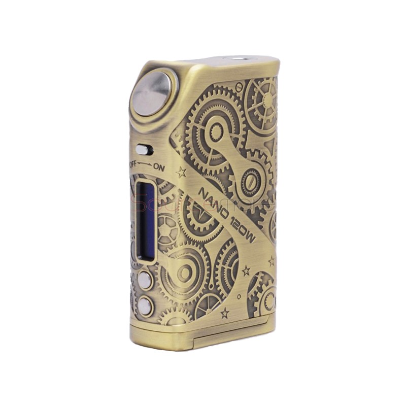 Tesla Nano 120W Box Mod - Antique Brass