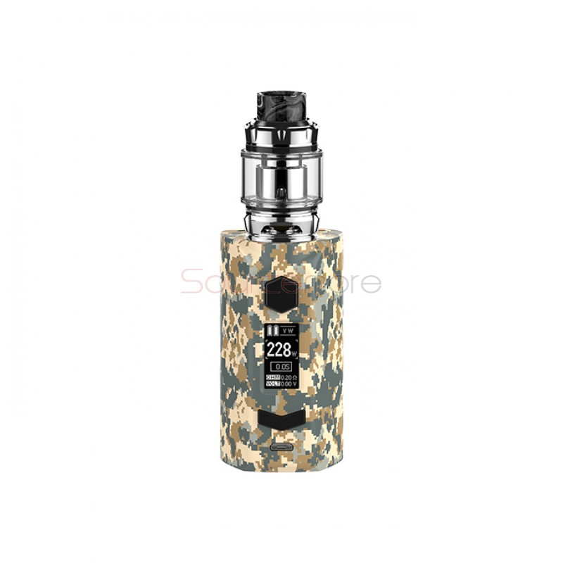 Rincoe Manto S Mesh 228W Kit with Metis Mix Atomizer - Camo