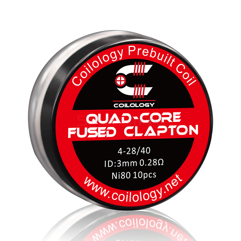 Coilology Quad-Core Fused Clapton Prebuilt Coils 10pcs
