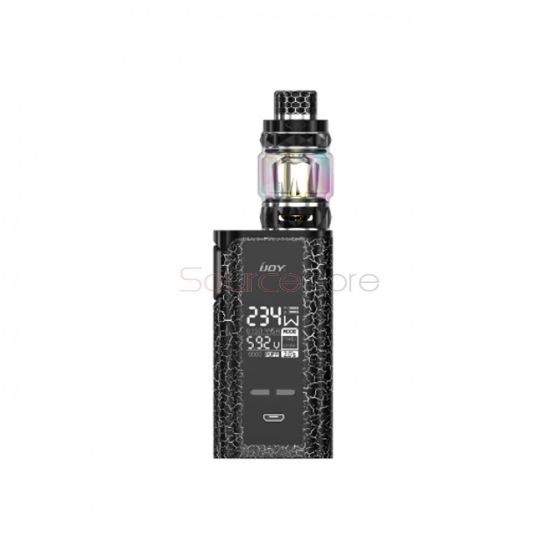 IJOY Captain PD270 234W New Kit with Diamond Tank 6000mAh - Cracks white and black