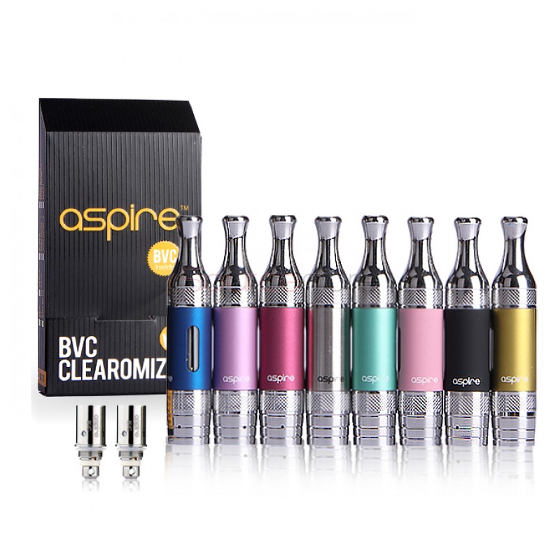Aspire ET-S Glass BVC Clearomizer Kit with Coils - Red