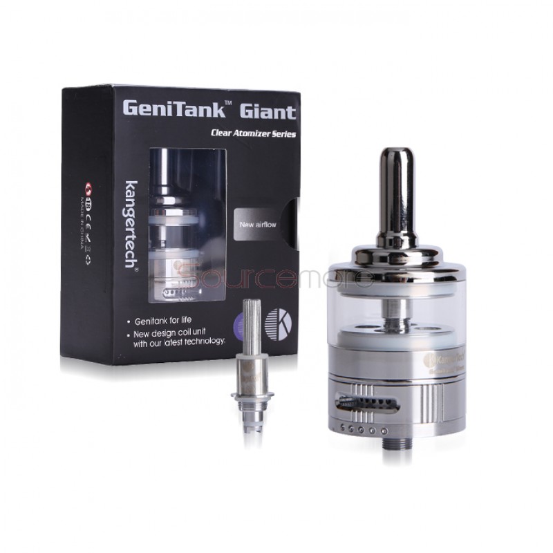Kanger Genitank Giant Atomizer 4.5ml Airflow Control Glass Tank