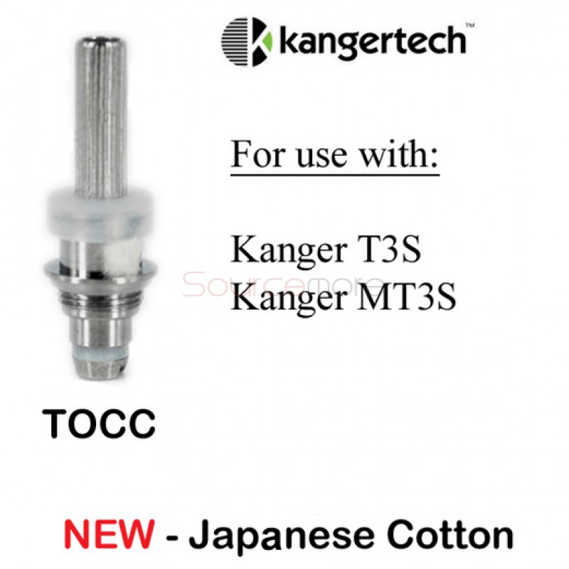5PCS Kanger New TOCC Organic Cotton Coils for T3S MT3S  - 2.2ohm