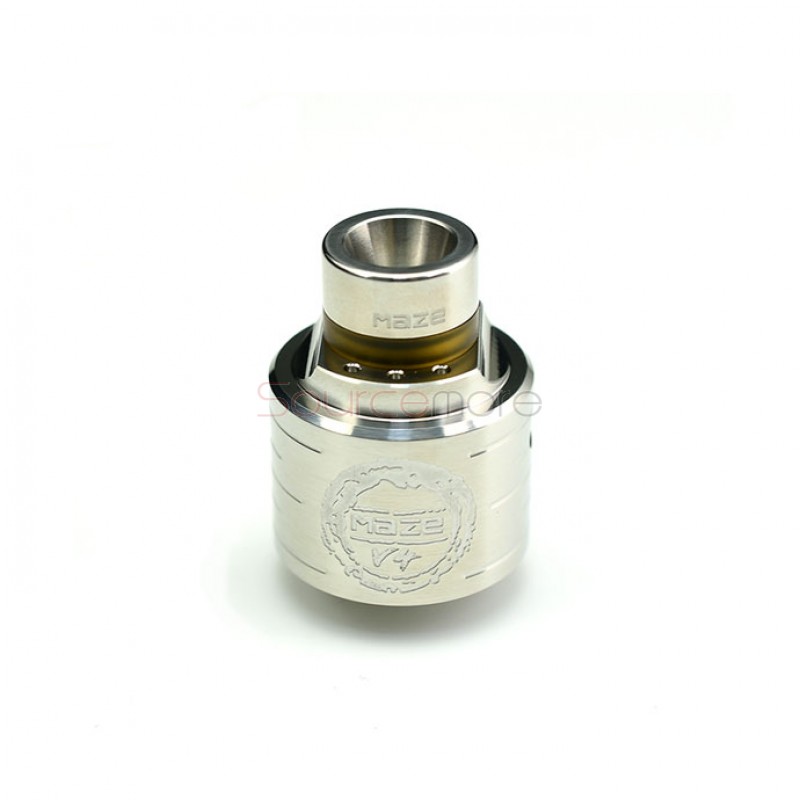 Hcigar Maze V4 Dual Coil 24mm Diameter RDA Rebuildalbe Drip Atomizer-Stainless Steel