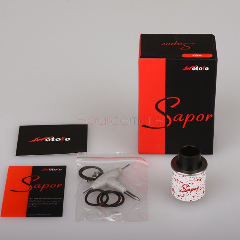 Wotofo Sapor RDA Atomizer - White Red