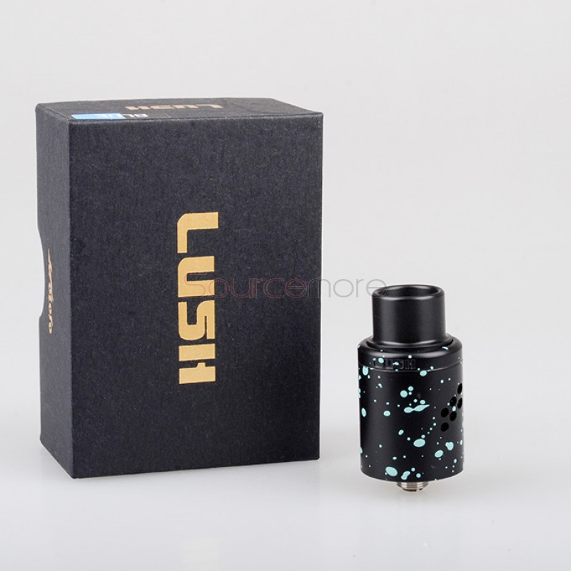 Wotofo Lush RDA Atomizer - Black + Blue Spot