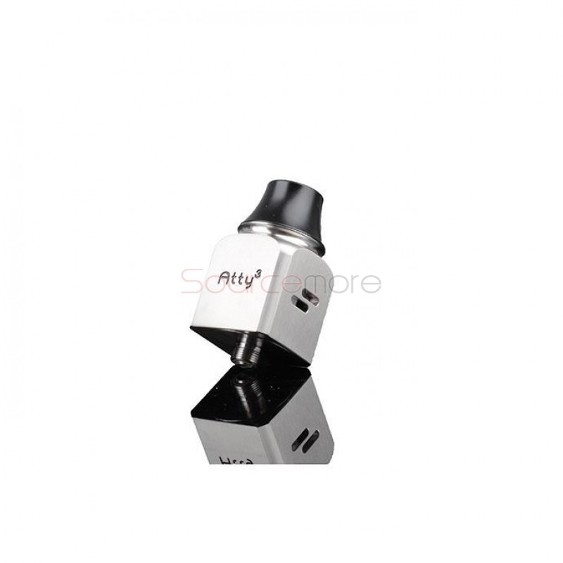 Wotofo Atty3 Cubed RDA Atomizer - Stainless Steel