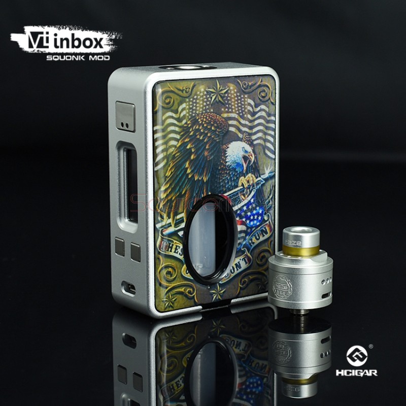 Hcigar VT Inbox with Maze V1.1 Starter Kit Powered by Single 18650 Cell-Silver