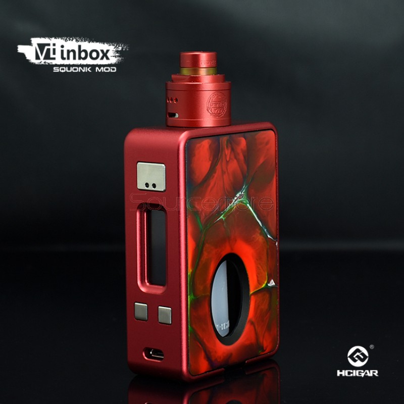 Hcigar VT Inbox with Maze V1.1 Starter Kit Powered by Single 18650 Cell-Red
